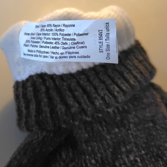 Womens Chenile Insulated Gloves - Picture 3 of 3